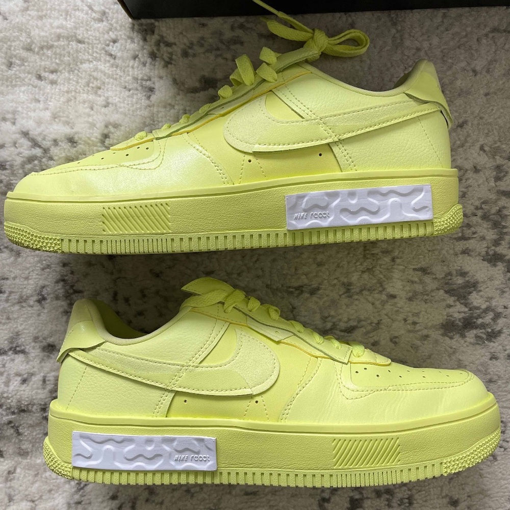 Nike Air Force 1 Fontanka ‘Yellow Strike’ size 12 W 10.5 M - Picture 3 of 9